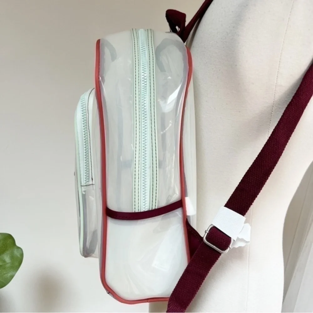 💋Zara kid mint color zipper plastic backpack